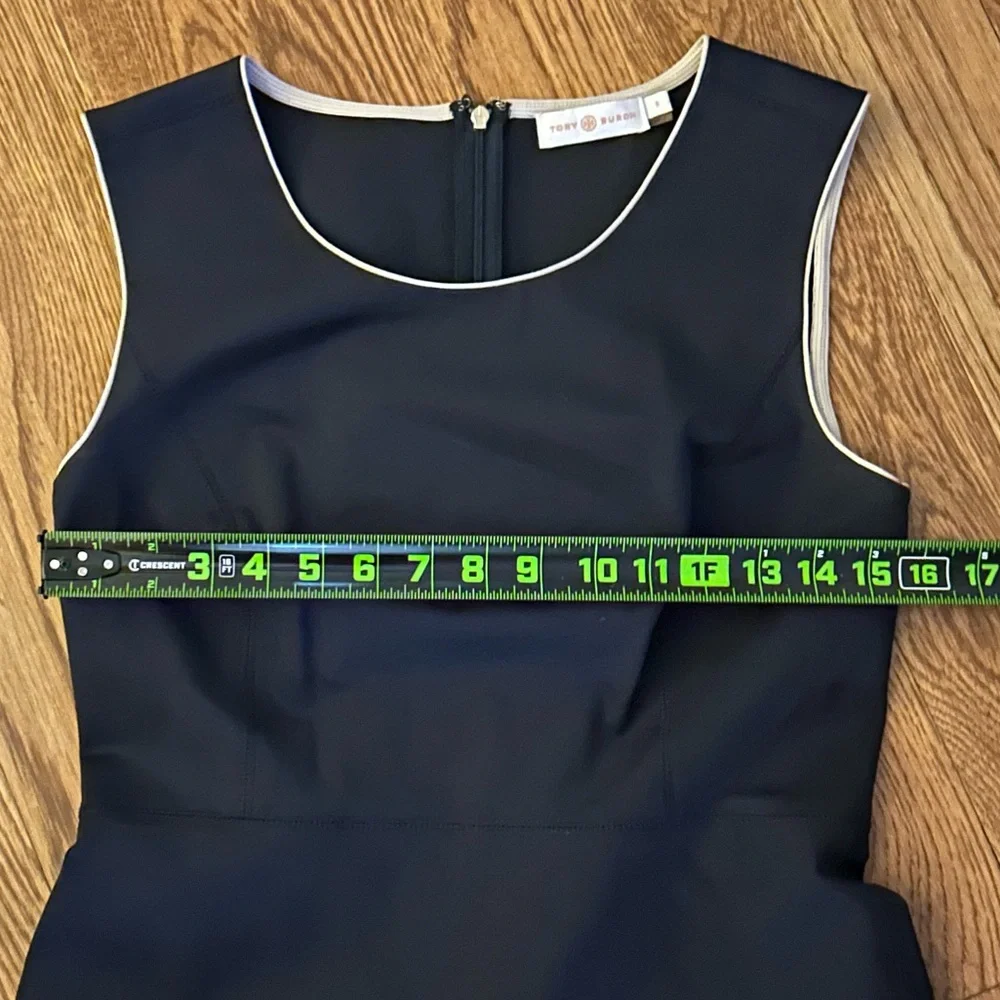 Tory Burch‎ Dress with Contrast Piping Work Board Room Preppy Academia